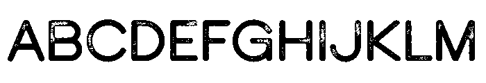 Nost Sans Rough Font UPPERCASE