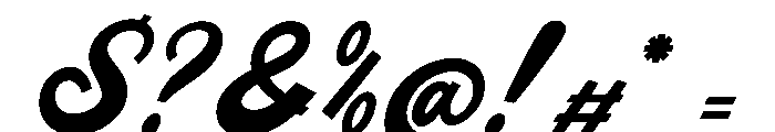 Nostalgia Riviera Italic Font OTHER CHARS