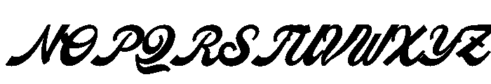 Nostalgia Riviera Italic Font UPPERCASE