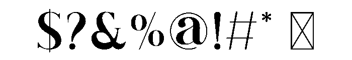 Nostalgia Typeface Font OTHER CHARS