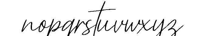 Nostalgia memory script Font LOWERCASE