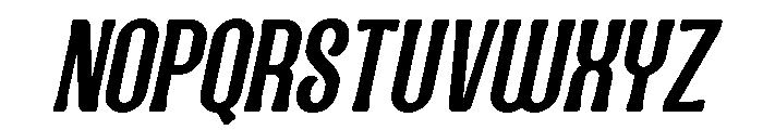 Nostalgic Condensed Italic Font UPPERCASE
