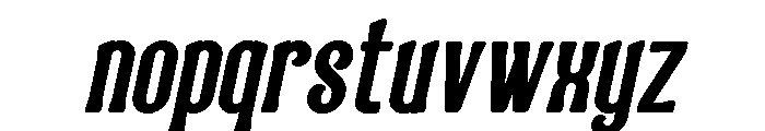 Nostalgic Condensed Italic Font LOWERCASE