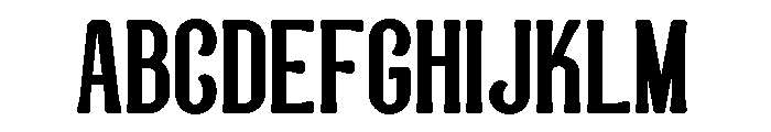Nostalgic Condensed Regular Font UPPERCASE