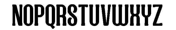 Nostalgic Condensed Regular Font UPPERCASE