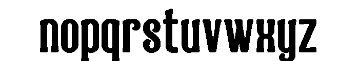 Nostalgic Condensed Regular Font LOWERCASE