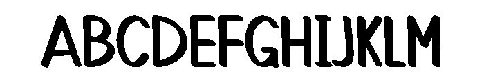Notably Absent Font UPPERCASE