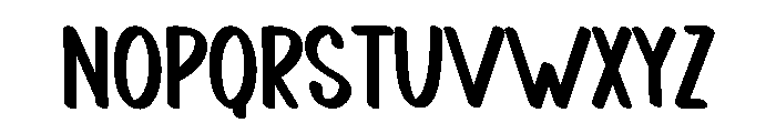 Notably Absent Font LOWERCASE