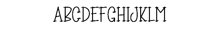 Note Children Font UPPERCASE