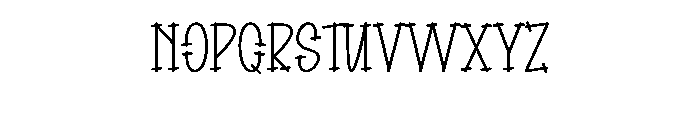 Note Children Font UPPERCASE