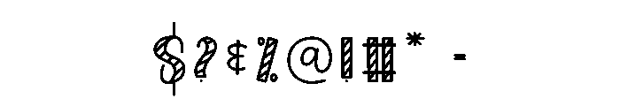 Note Creative Font OTHER CHARS