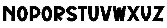 Note Teacher Font UPPERCASE