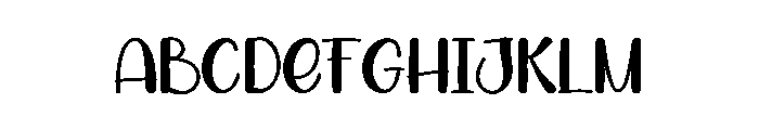 Note Whimsy Font UPPERCASE