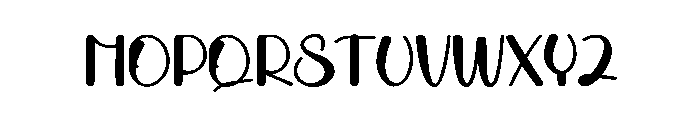 Note Whimsy Font LOWERCASE