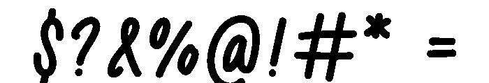 Note taking Font OTHER CHARS