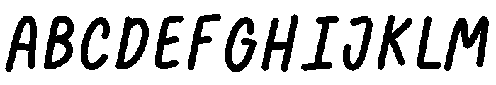 Note taking Font UPPERCASE