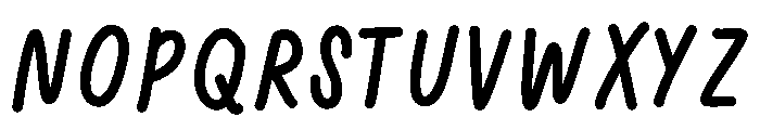 Note taking Font UPPERCASE