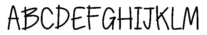 NoteFlow Font UPPERCASE