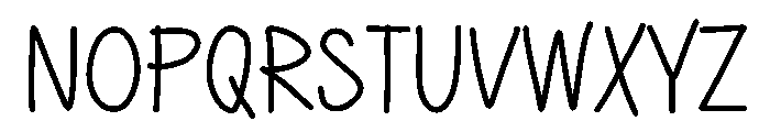 NoteFlow Font UPPERCASE