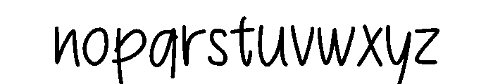 NoteFlow Font LOWERCASE