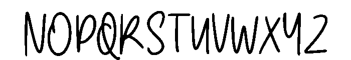 NoteWorthy Font UPPERCASE