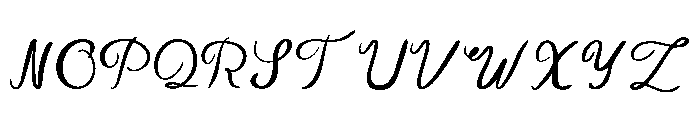 Notebook Abstract Script Regular Font UPPERCASE