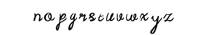 Notebook Abstract Script Regular Font LOWERCASE
