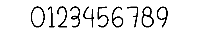 Notebook Snowman Font OTHER CHARS