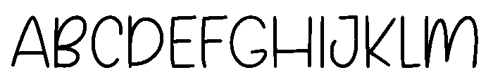 Notebook Snowman Font UPPERCASE