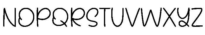 Notebook Snowman Font UPPERCASE