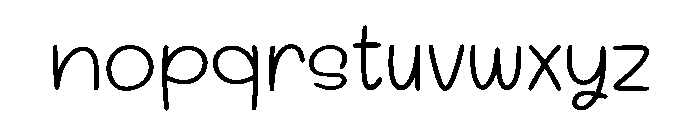 Notebook Snowman Font LOWERCASE