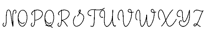 Notebook Student Font UPPERCASE