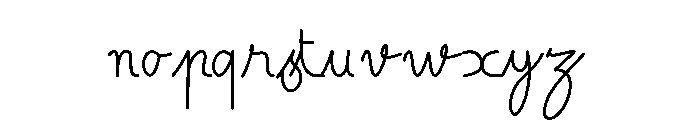 Notebook Student Font LOWERCASE