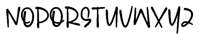 Noted Complain Font UPPERCASE