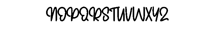 Noted Simple Font UPPERCASE