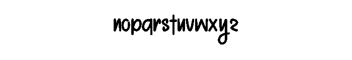 Noted Simple Font LOWERCASE