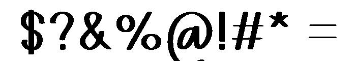 Notepad Valentine Font OTHER CHARS