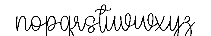 Notes Enchanted Font LOWERCASE