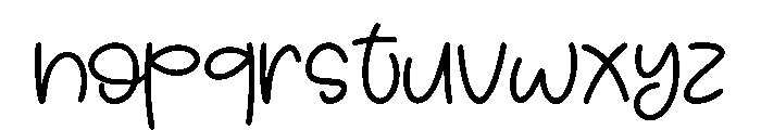 Notes Magic Regular Font LOWERCASE