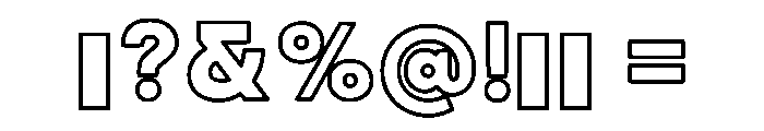 Notes Outline Regular Font OTHER CHARS