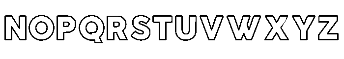 Notes Outline Regular Font LOWERCASE