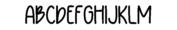 Notes Paper Regular Font UPPERCASE