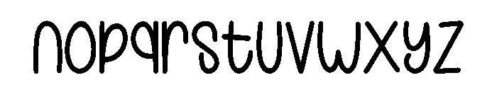 Notes Paper Regular Font LOWERCASE