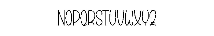 Notes Santa Font UPPERCASE