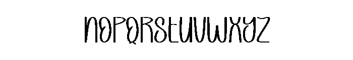 Notes Simple Font UPPERCASE