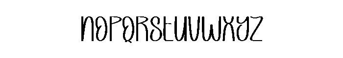 Notes Simple Font LOWERCASE