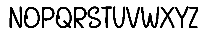 Notes Sunday Font LOWERCASE