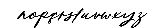 Notes from May Regular Font LOWERCASE
