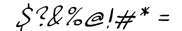 Notevera Daily Italic Font OTHER CHARS