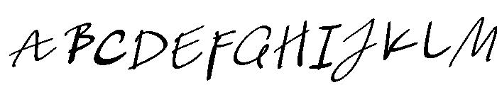 Notevera Daily Italic Font UPPERCASE
